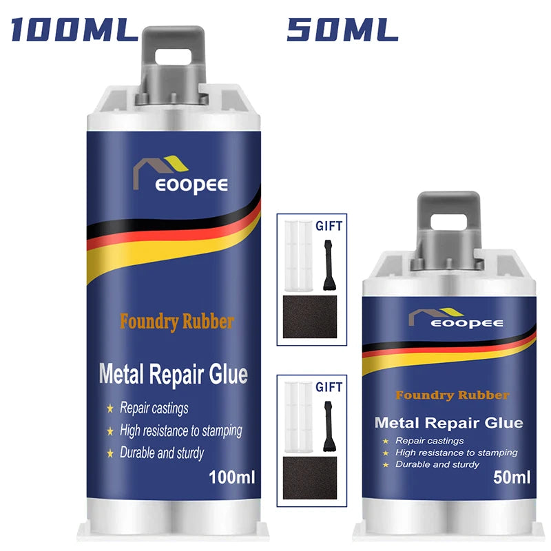 High-Strength Metal Repair Epoxy Adhesive Heat & Cold Resistant Welding Glue Leak Repair Tool Metal Repair Paste 15g/50ml/100ml