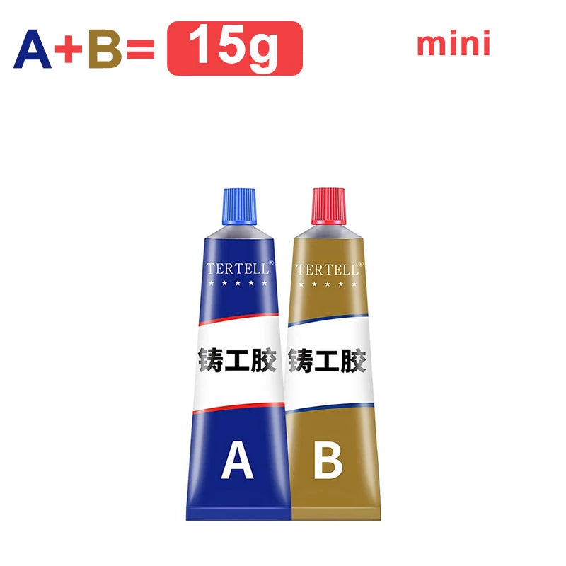 High-Strength Metal Repair Epoxy Adhesive Heat & Cold Resistant Welding Glue Leak Repair Tool Metal Repair Paste 15g/50ml/100ml